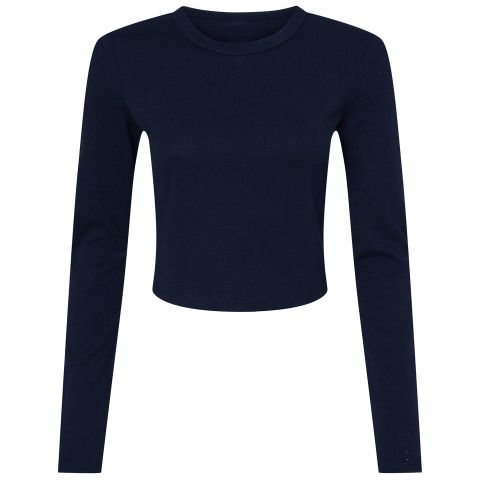 Women’s micro rib long sleeve baby t-shirt