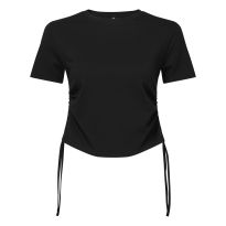 Women’s TriDri ruched crop top