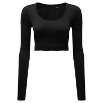 Women’s TriDri ribbed seamless '3D Fit' crop top