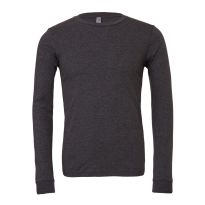 Unisex heather CVC long sleeve t-shirt