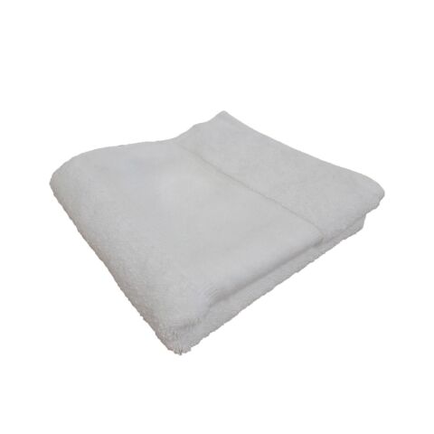 Organic bath towel with printable border