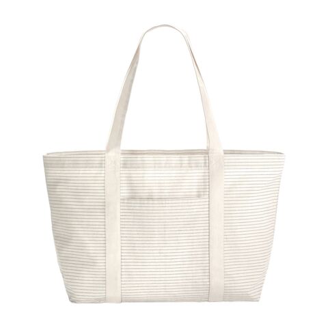 Striped organic cotton shopper