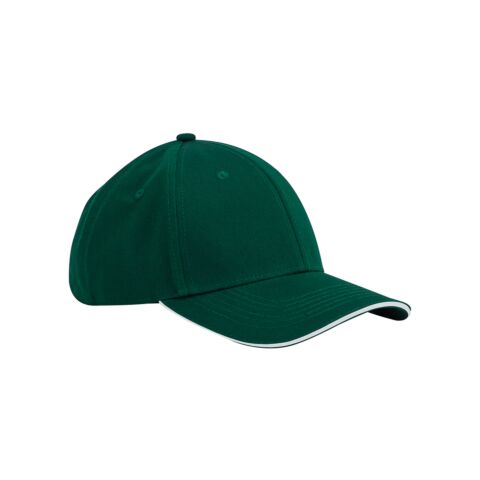 EarthAware classic organic cotton 6-panel cap – sandwich peak