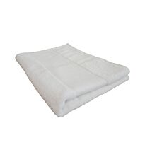 Organic bath sheet with printable border