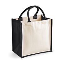 Printers midi jute tote